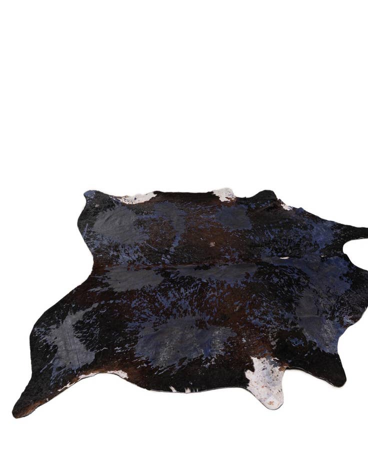 Detail image of  6' 7 x 7' 7 Cowhide Leather Rug