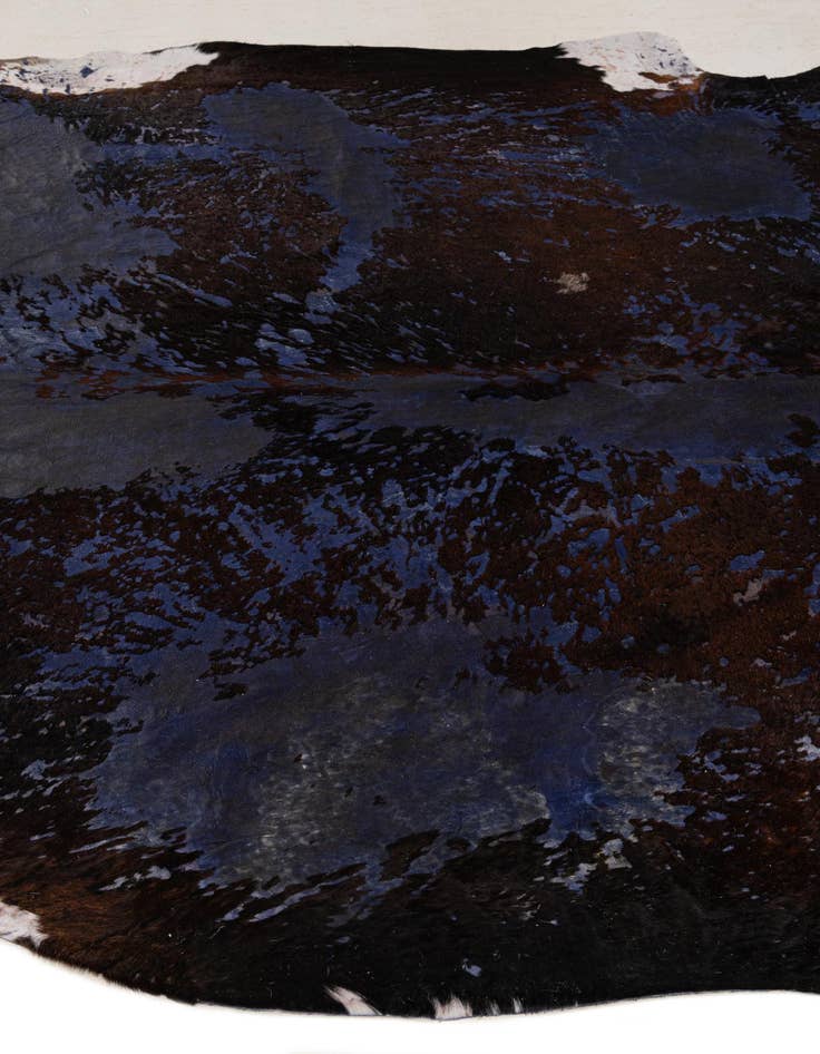 Detail image of  6' 7 x 7' 7 Cowhide Leather Rug