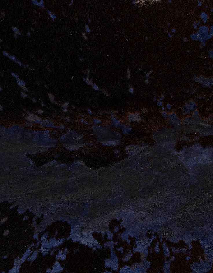 Detail image of  6' 7 x 7' 7 Cowhide Leather Rug