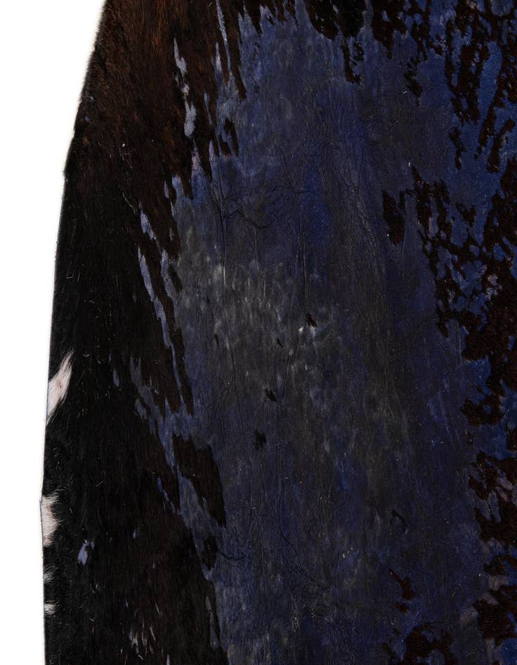 Detail image of  6' 7 x 7' 7 Cowhide Leather Rug