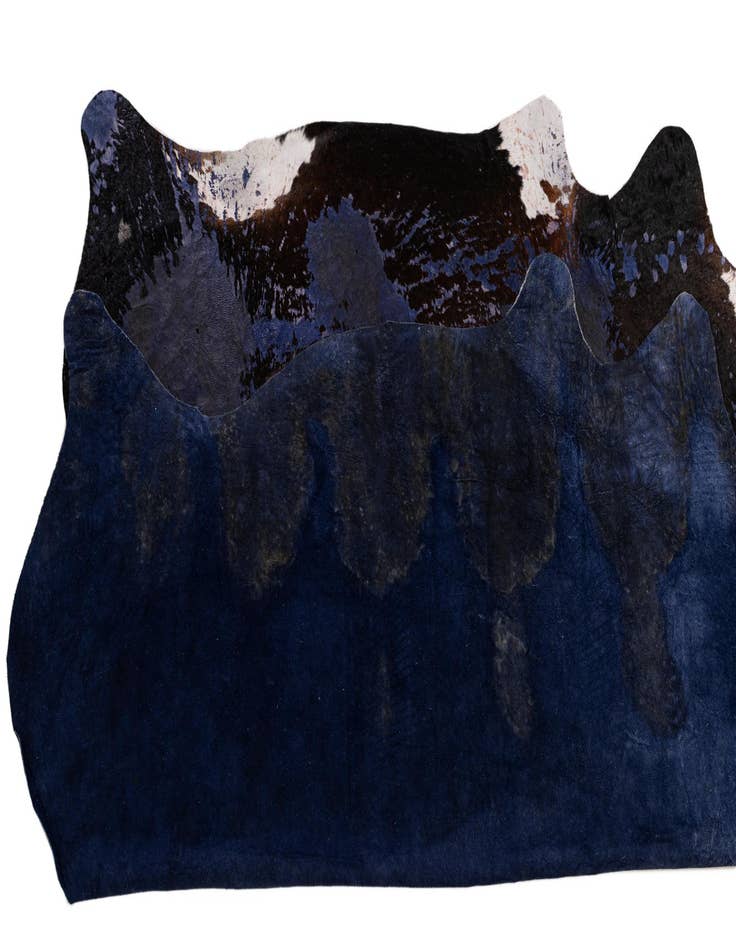 Detail image of  6' 7 x 7' 7 Cowhide Leather Rug