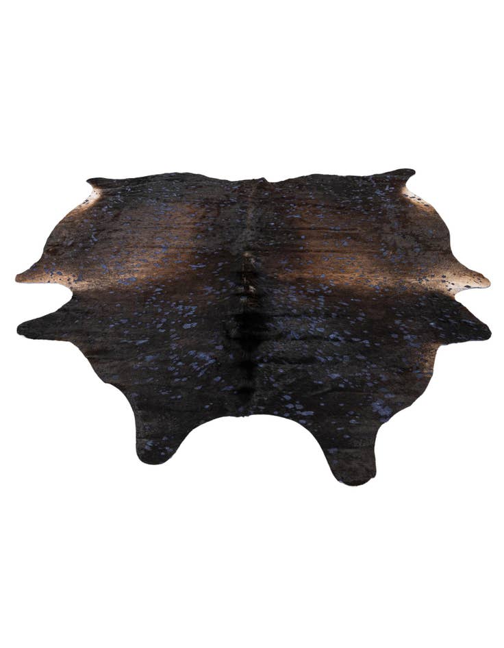 Detail image of  6' 2 x 6' 10 Cowhide Leather Rug