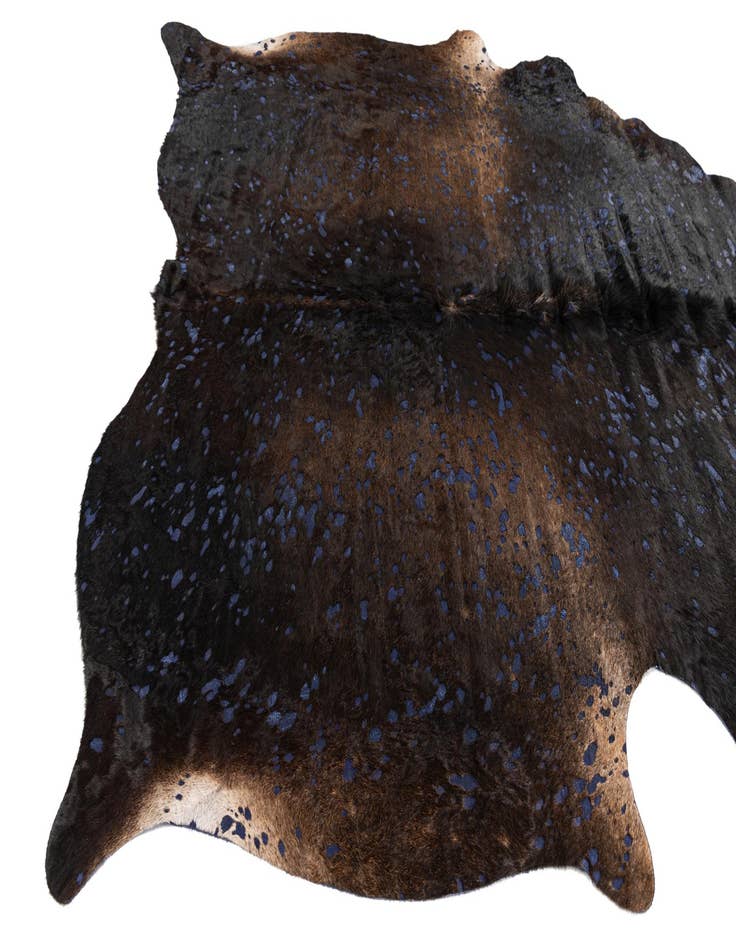 Detail image of  6' 2 x 6' 10 Cowhide Leather Rug