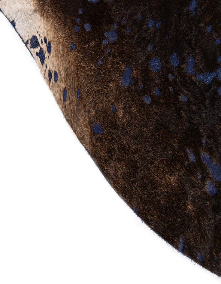 Detail image of  6' 2 x 6' 10 Cowhide Leather Rug