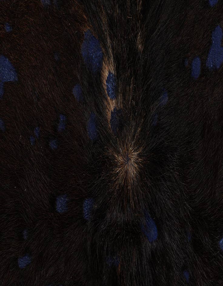 Detail image of  6' 2 x 6' 10 Cowhide Leather Rug