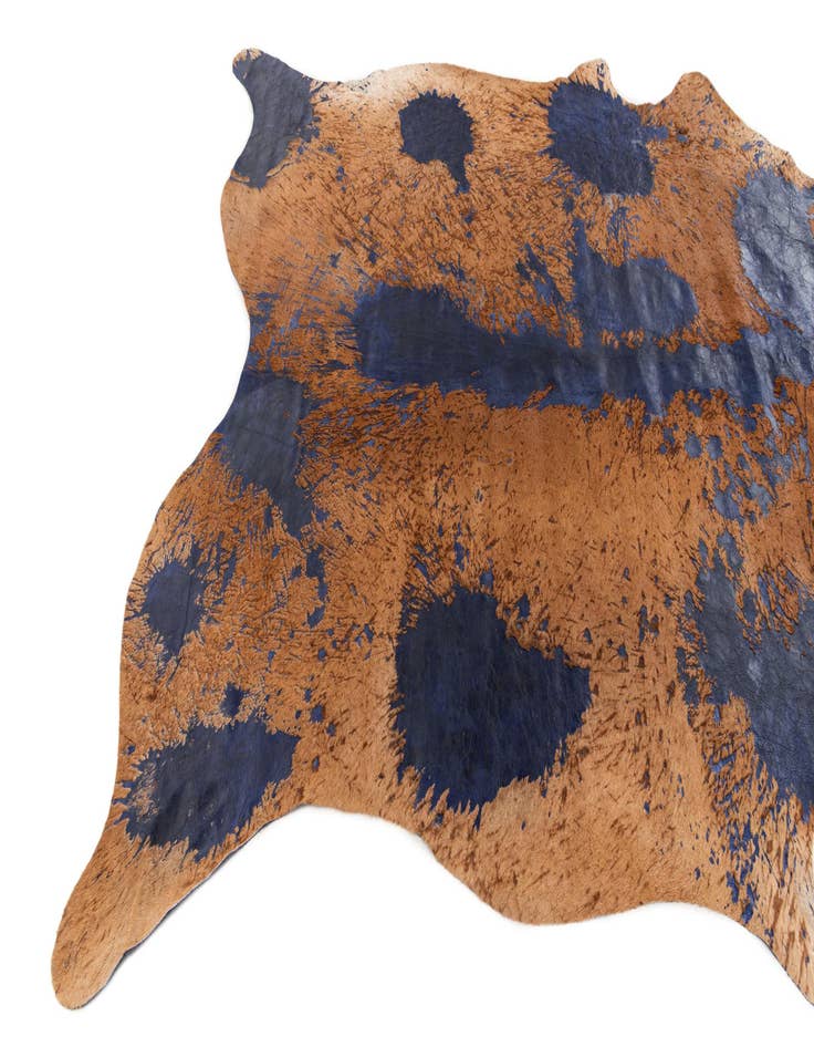 Detail image of  6' x 7' Cowhide Leather Rug