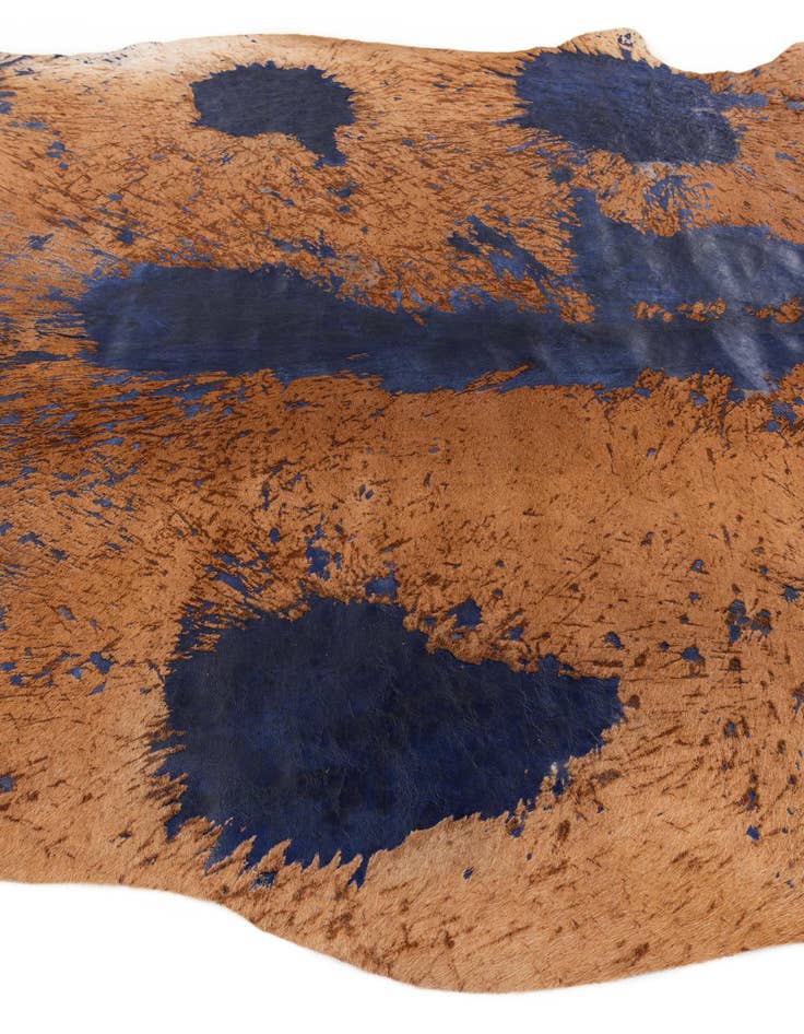 Detail image of  6' x 7' Cowhide Leather Rug