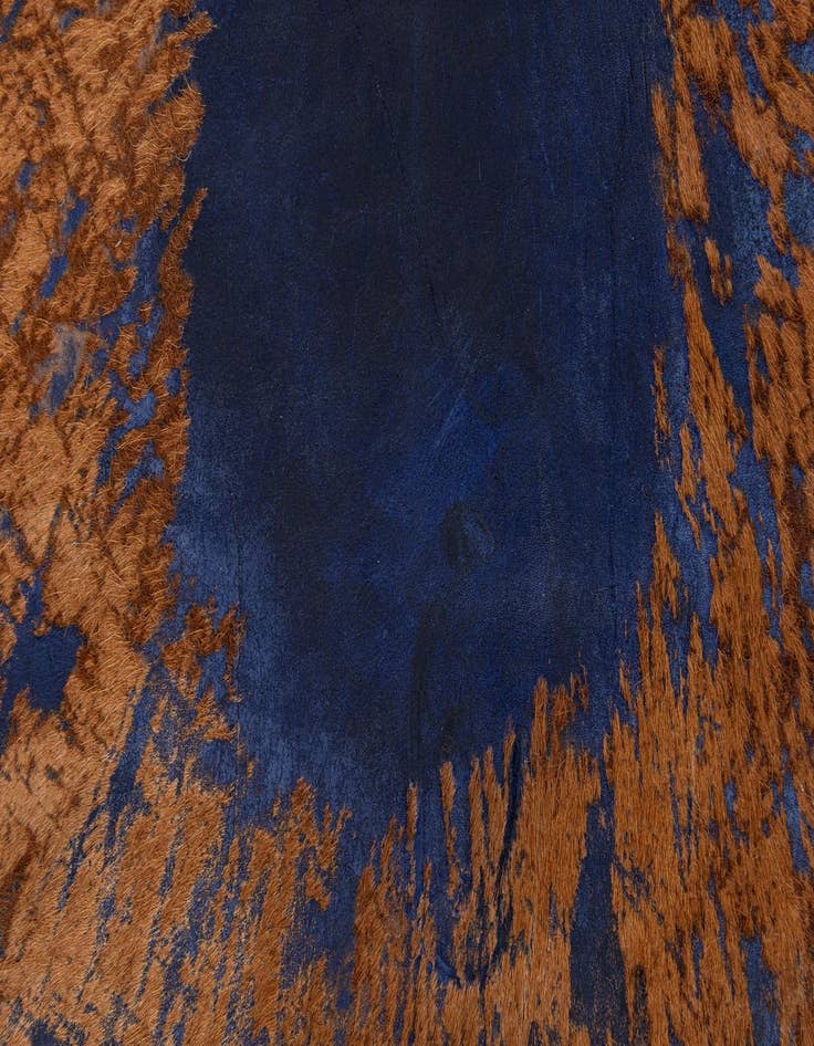 Detail image of  6' x 7' Cowhide Leather Rug
