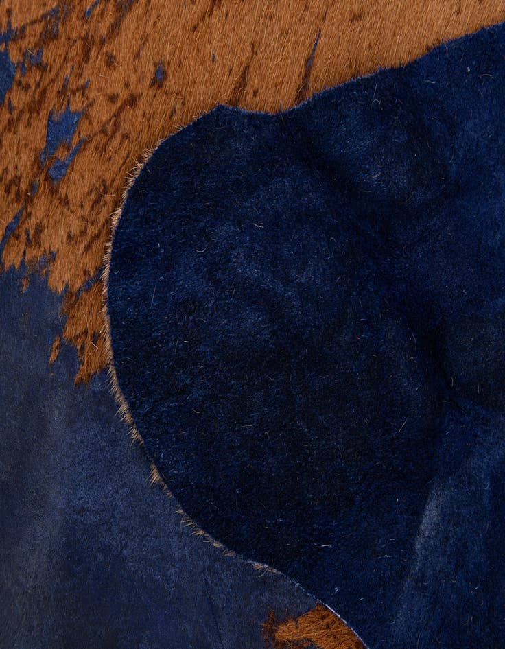 Detail image of  6' x 7' Cowhide Leather Rug