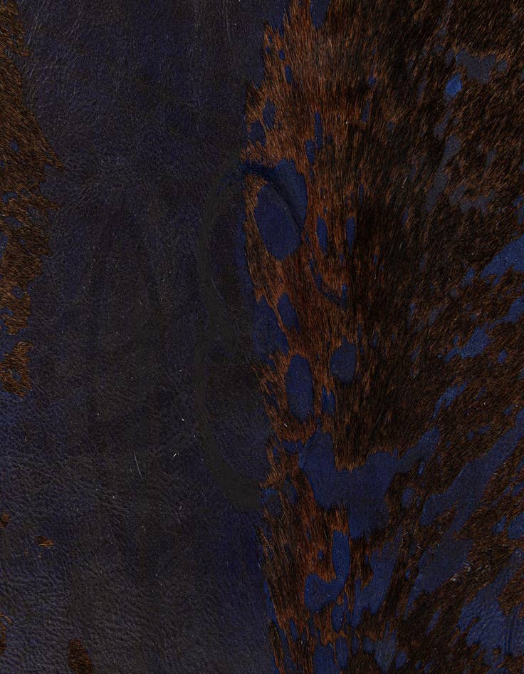 Detail image of  6' 7 x 7' 1 Cowhide Leather Rug