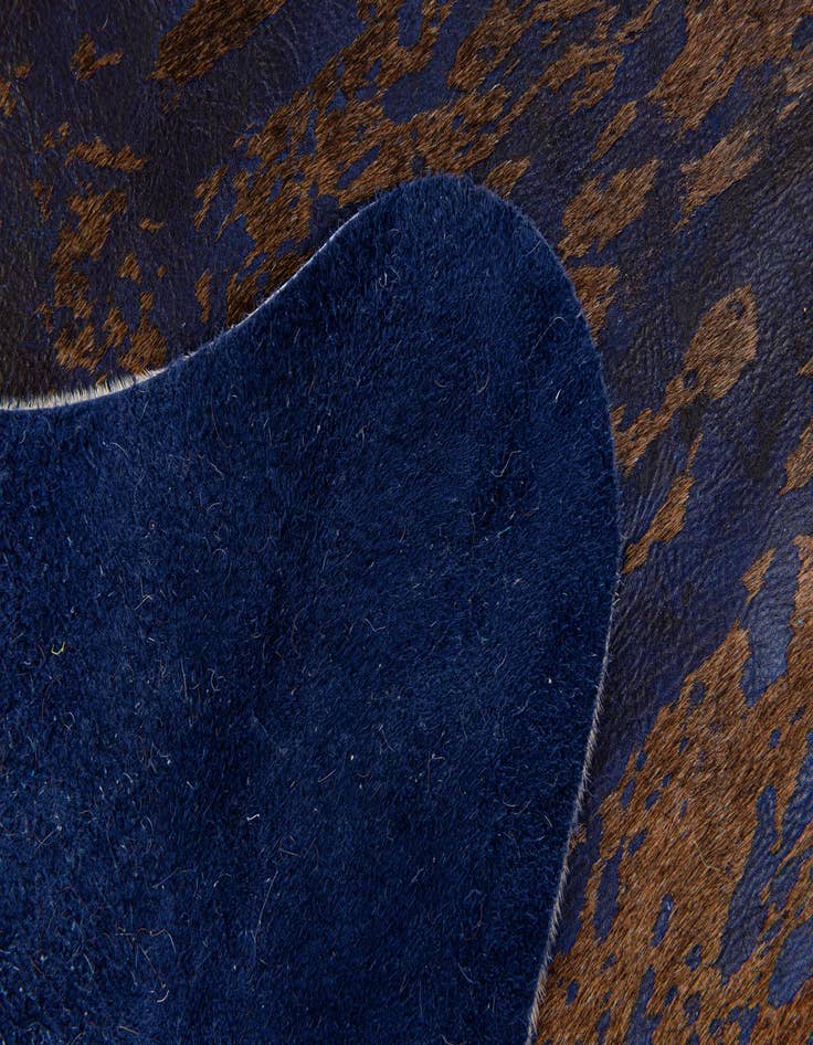 Detail image of  6' 7 x 7' 1 Cowhide Leather Rug