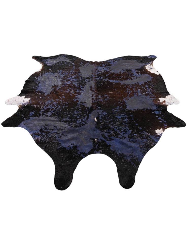 Detail image of  6' 7 x 7' 7 Cowhide Leather Rug
