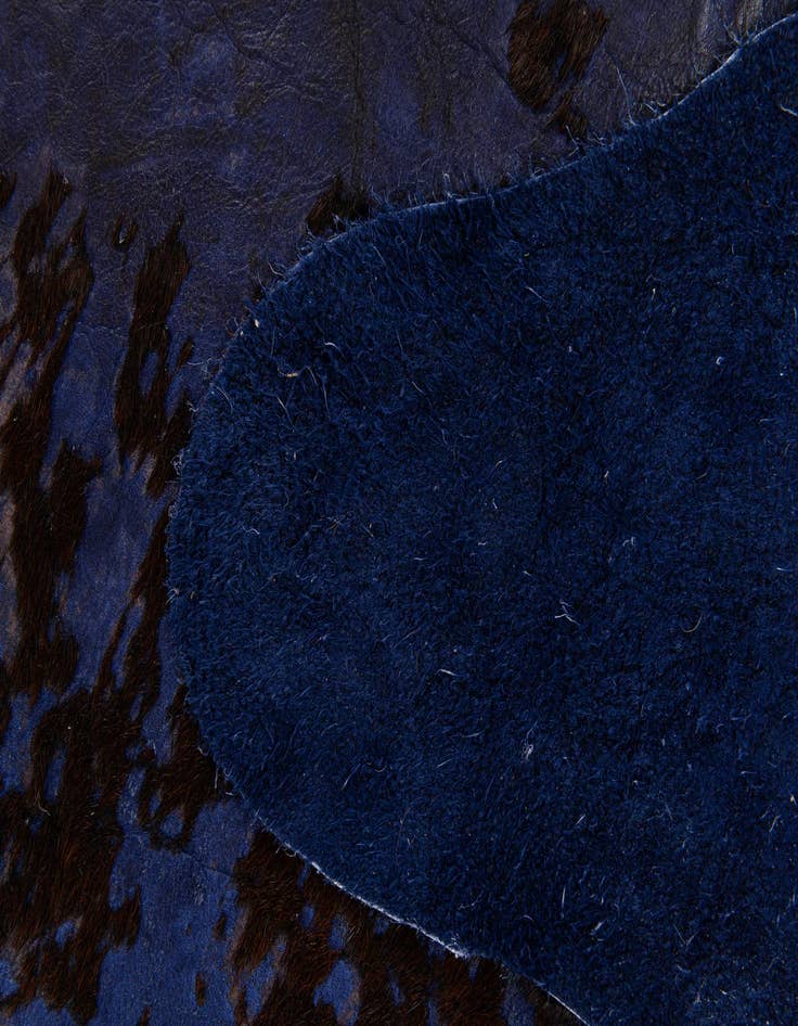 Detail image of  6' 7 x 7' 7 Cowhide Leather Rug