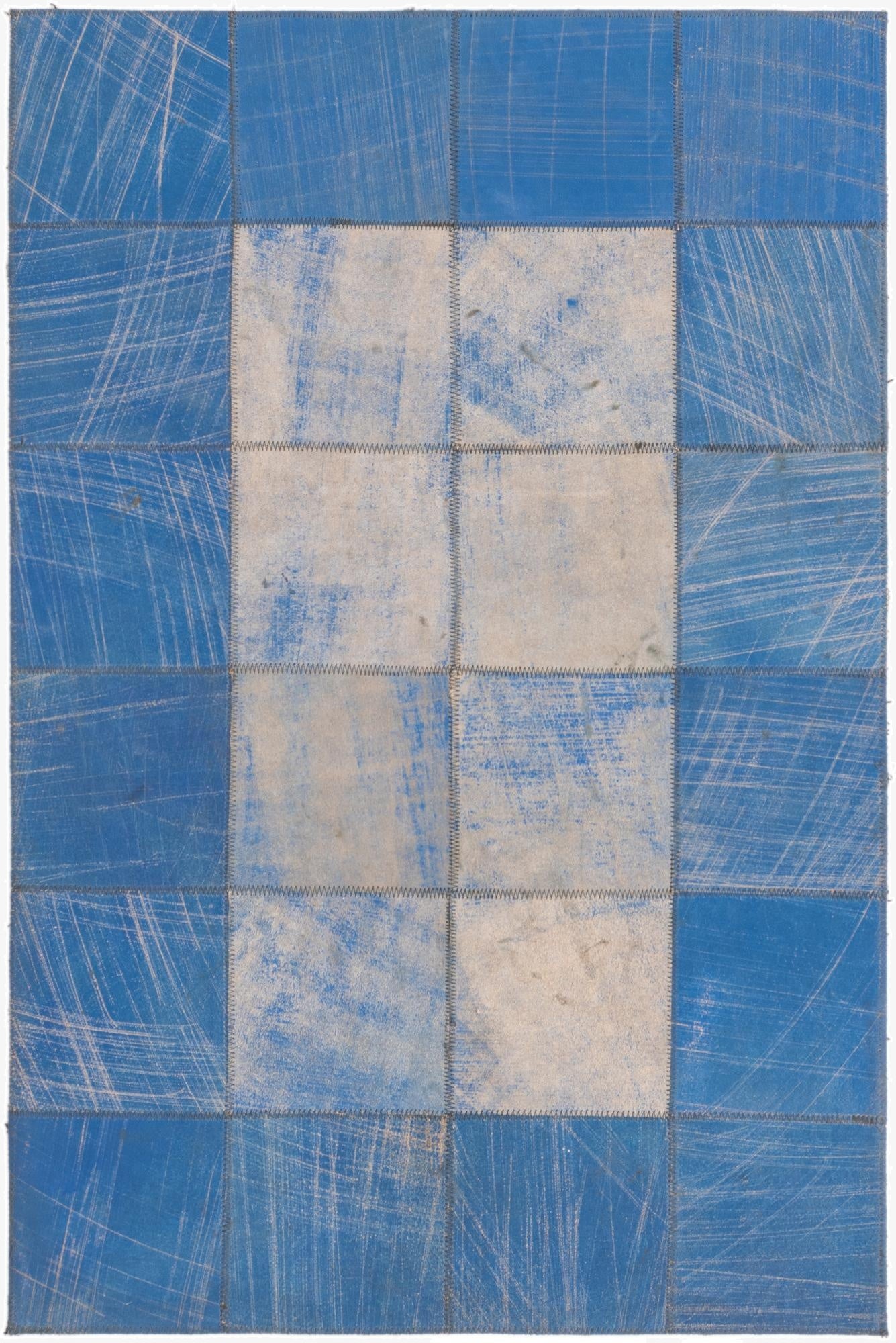  2' x 3' Cowhide Leather Rug