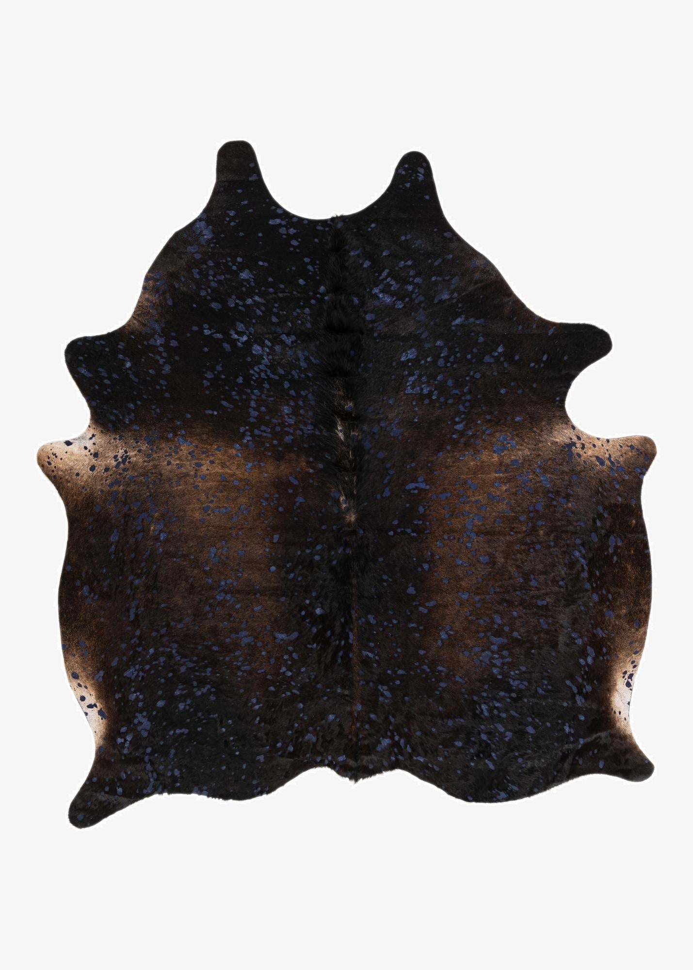  6' 2 x 6' 10 Cowhide Leather Rug