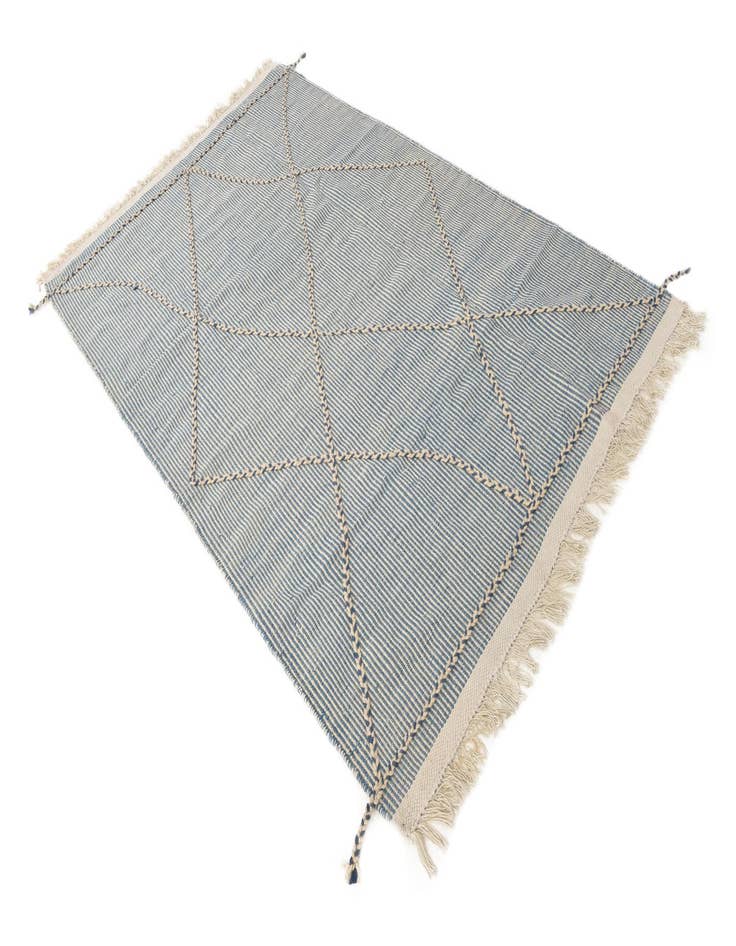 Detail image of  5' 3 x 8' 5  Hand Knotted Darya Wool Rug