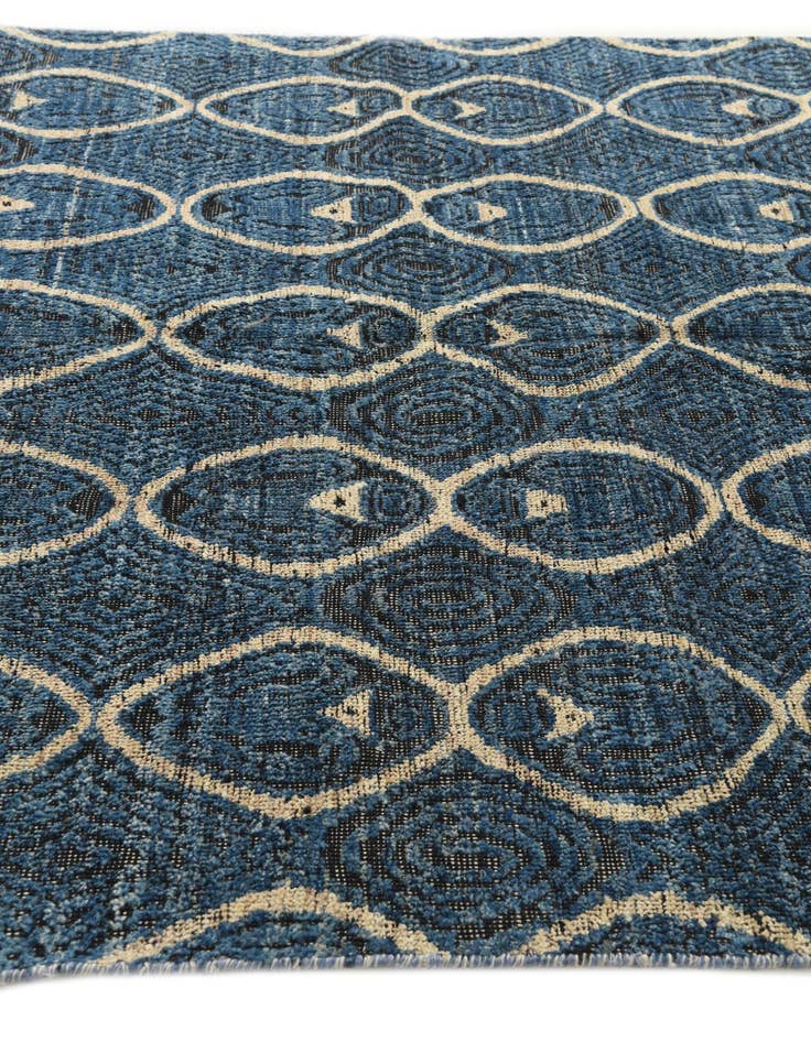 Detail image of  5' 8 x 7'  Hand Knotted Darya Wool Rug
