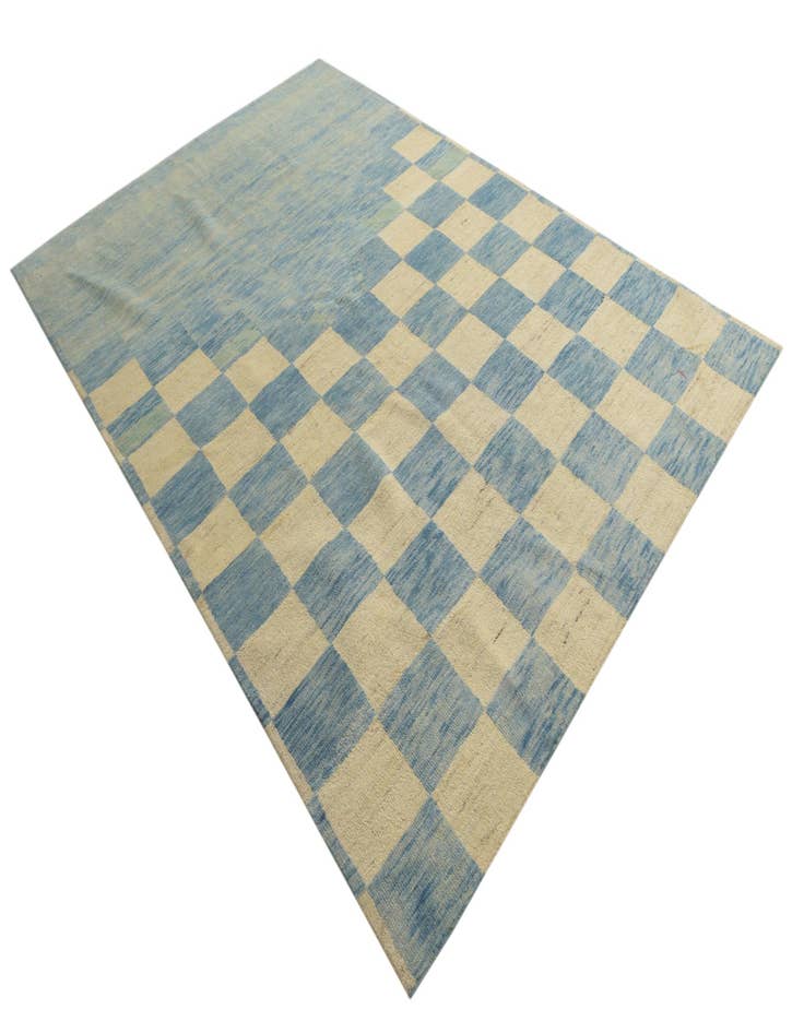 Detail image of  6' 9 x 10'  Hand Knotted Darya Wool Rug