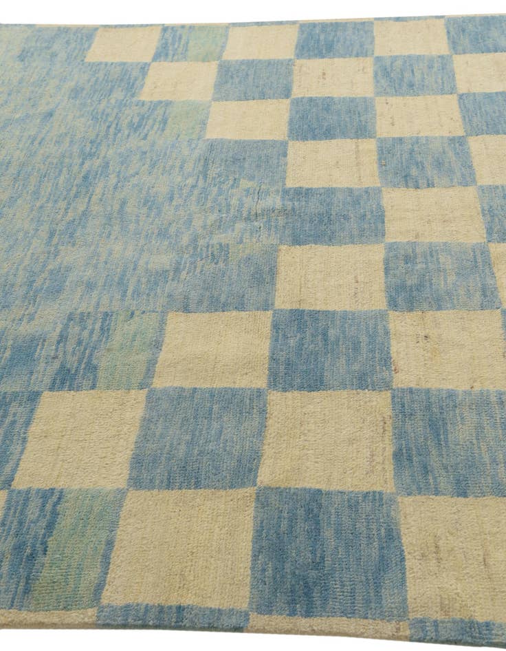 Detail image of  6' 9 x 10'  Hand Knotted Darya Wool Rug