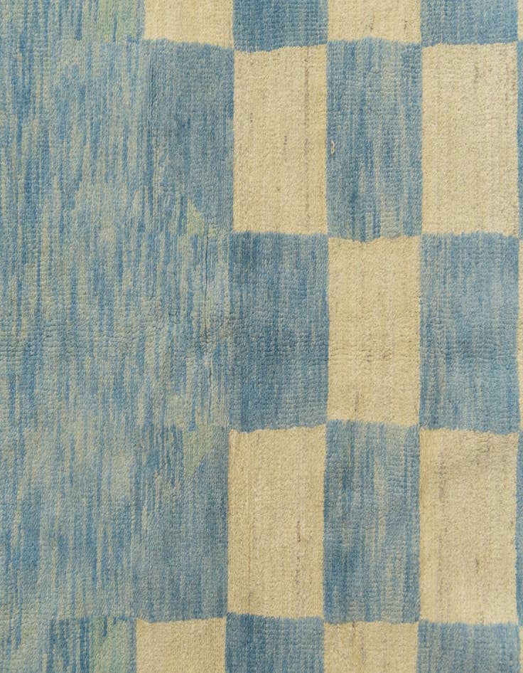 Detail image of  6' 9 x 10'  Hand Knotted Darya Wool Rug