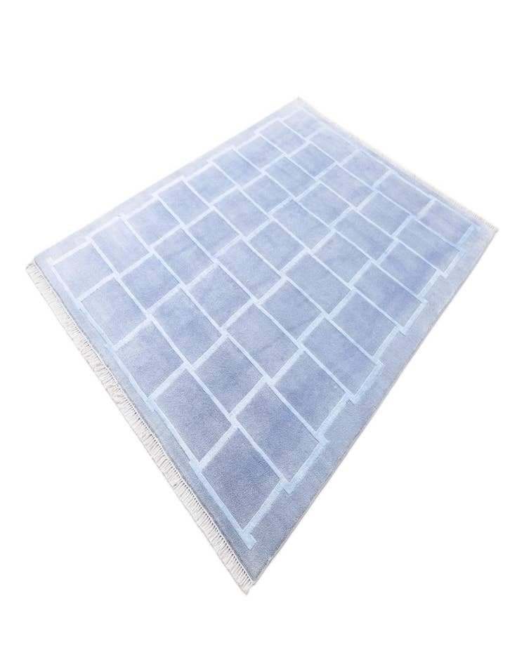 Detail image of  5' 9 x 8'  Hand Knotted Darya Wool Rug