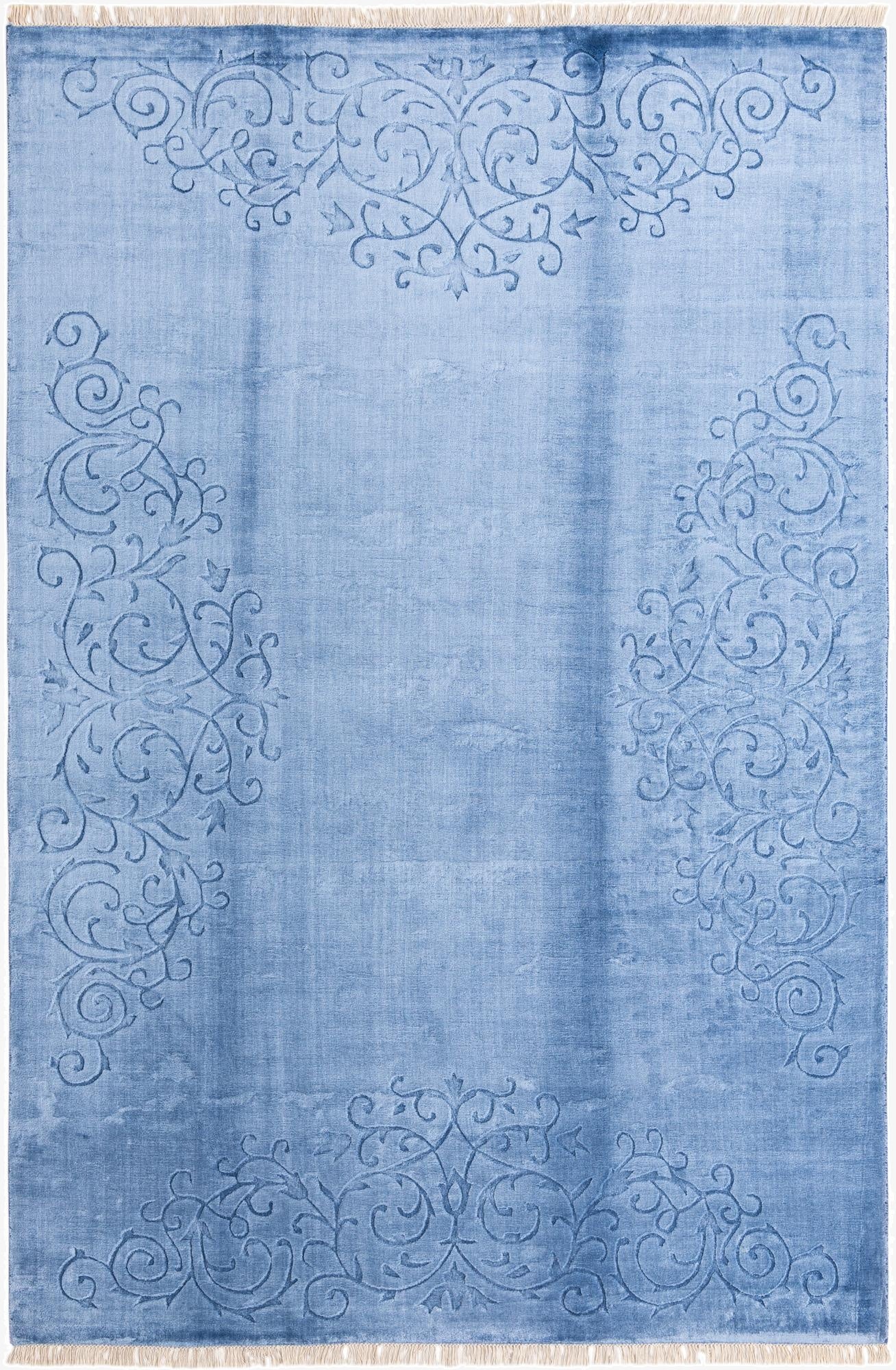  6' 7 x 9' 11  Hand Knotted Darya Wool Rug