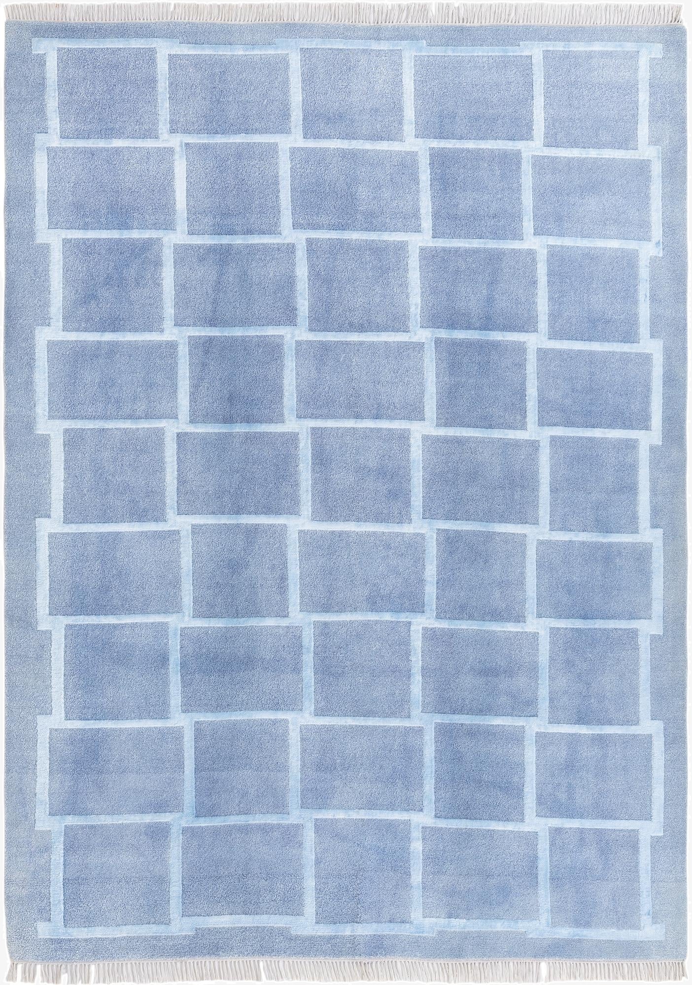  5' 9 x 8'  Hand Knotted Darya Wool Rug