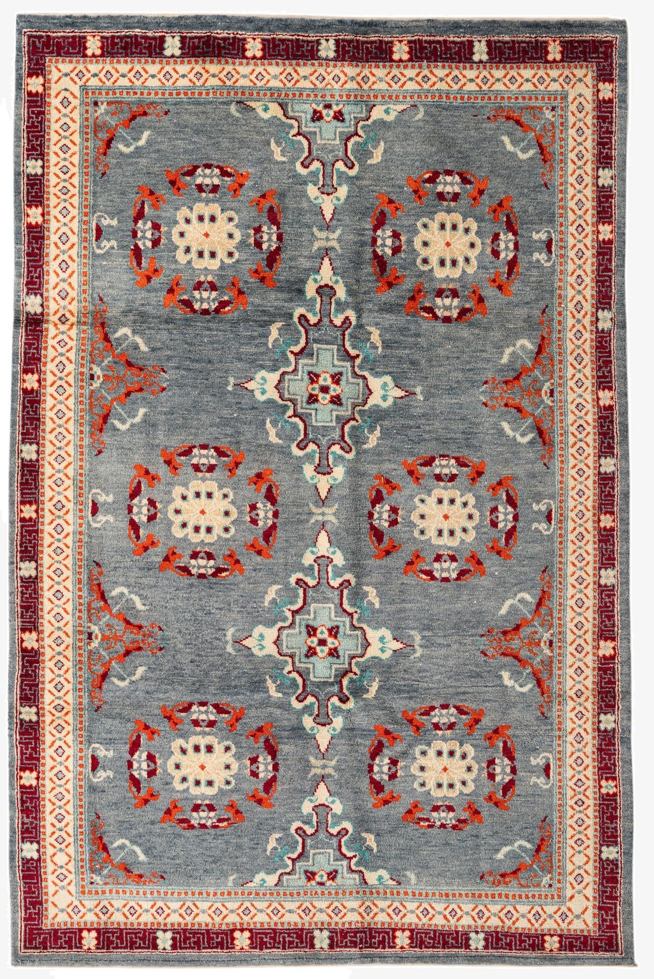  6' 6 x 10'  Hand Knotted Darya Wool Rug