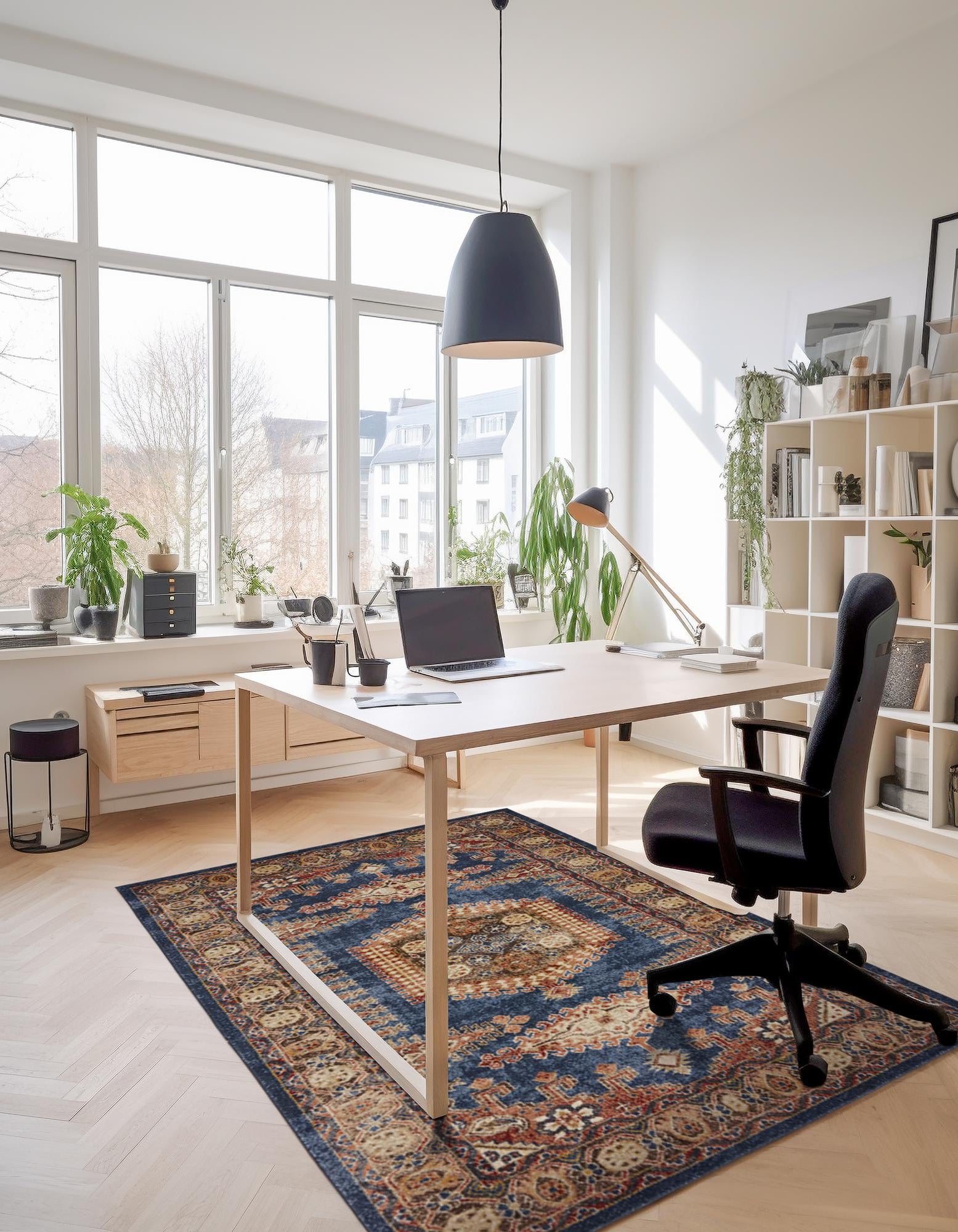 Blue 7' 10 x 11' Eden Rug | Rugs.com