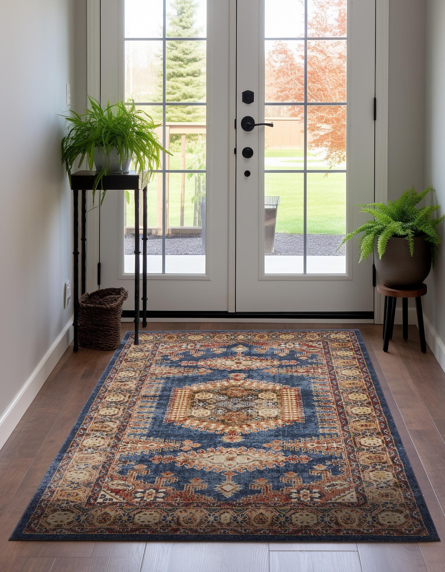 Blue 7' 10 x 11' Eden Rug | Rugs.com