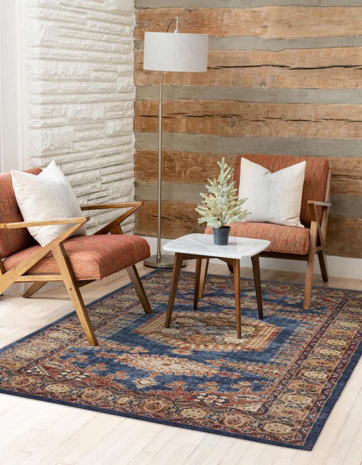 Blue 7' 10 x 11' Eden Rug | Rugs.com