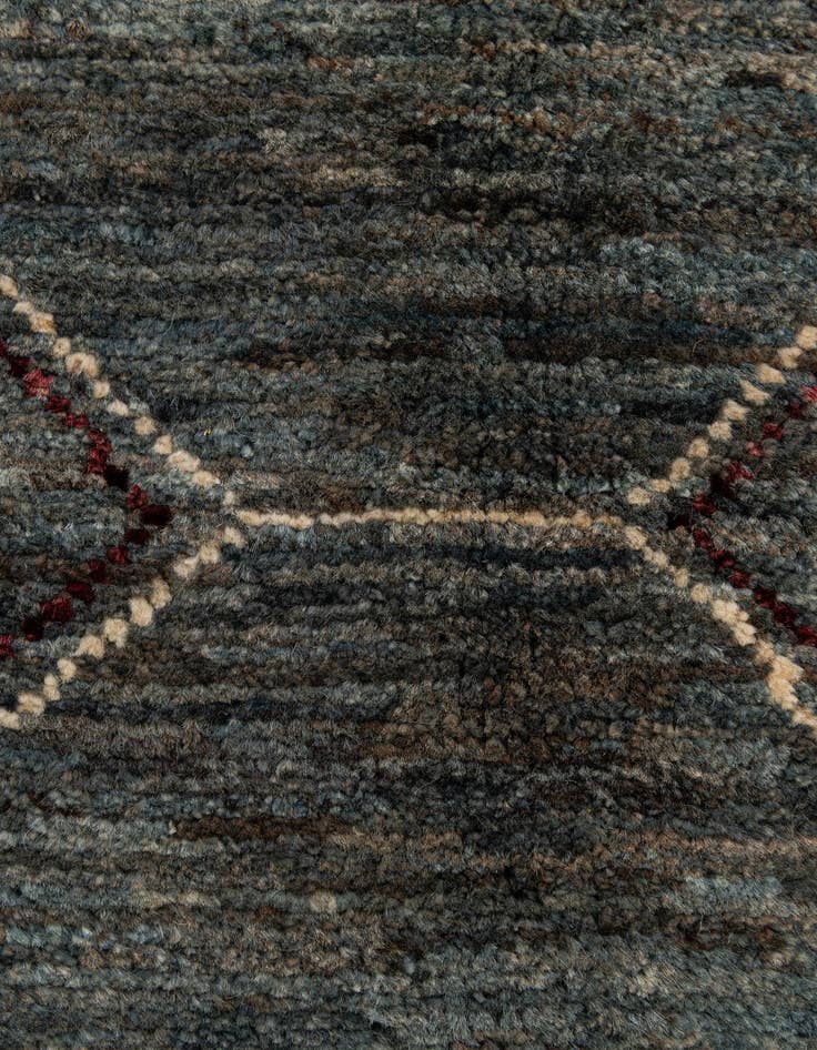 Detail image of  4' 10 x 6' 8  Hand Knotted Gabbeh Wool Rug
