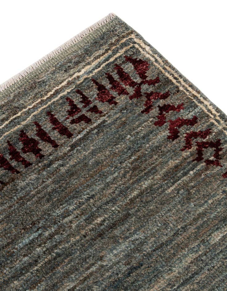 Detail image of  4' 10 x 6' 8  Hand Knotted Gabbeh Wool Rug