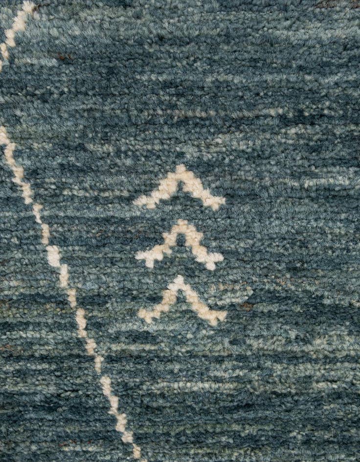 Detail image of  4' 10 x 6' 7  Hand Knotted Gabbeh Wool Rug