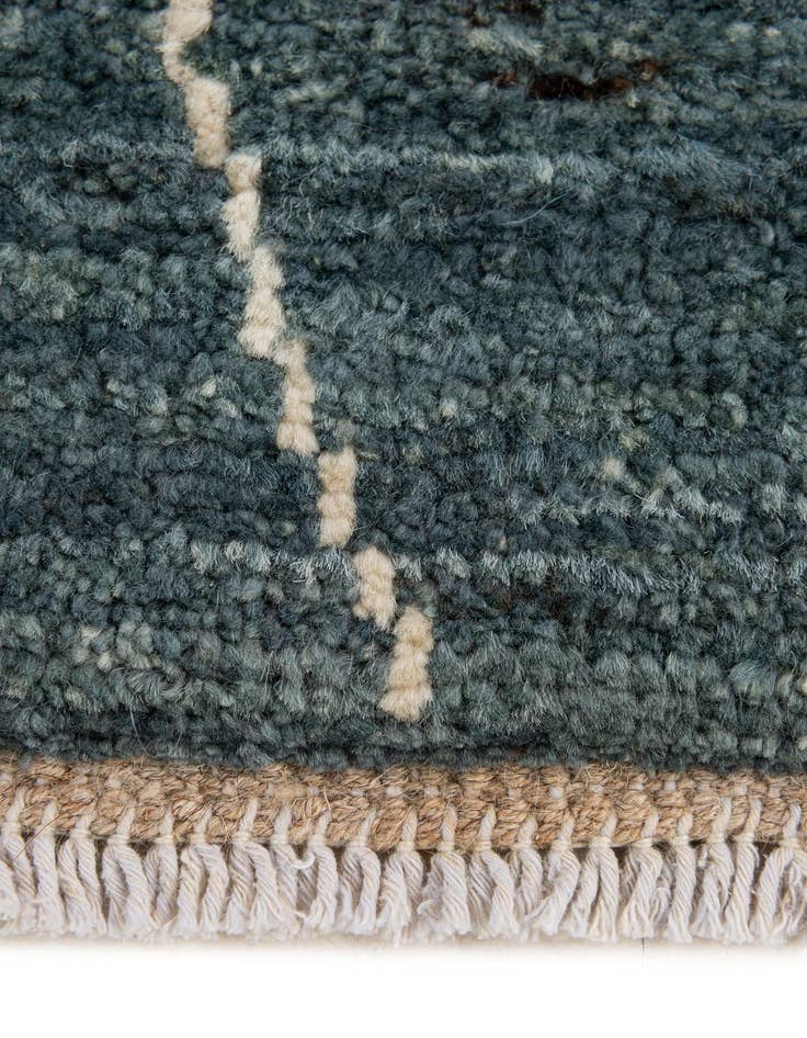 Detail image of  4' 10 x 6' 7  Hand Knotted Gabbeh Wool Rug