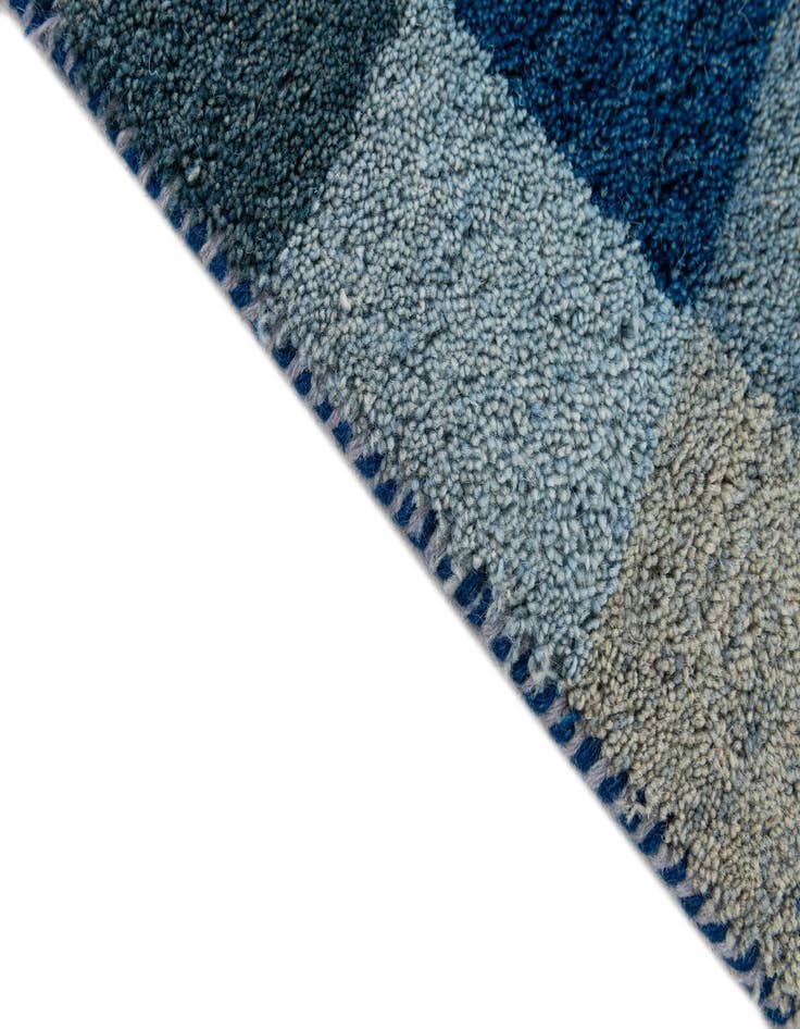 Detail image of  4' x 5' 11  Hand Knotted Gabbeh Wool Rug