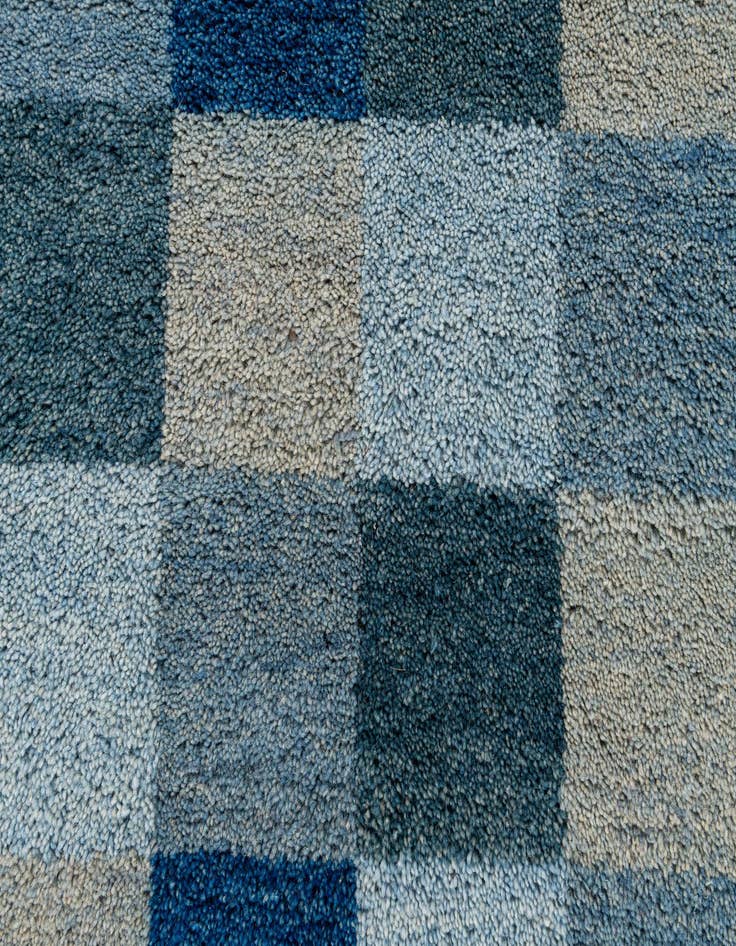 Detail image of  4' x 5' 11  Hand Knotted Gabbeh Wool Rug