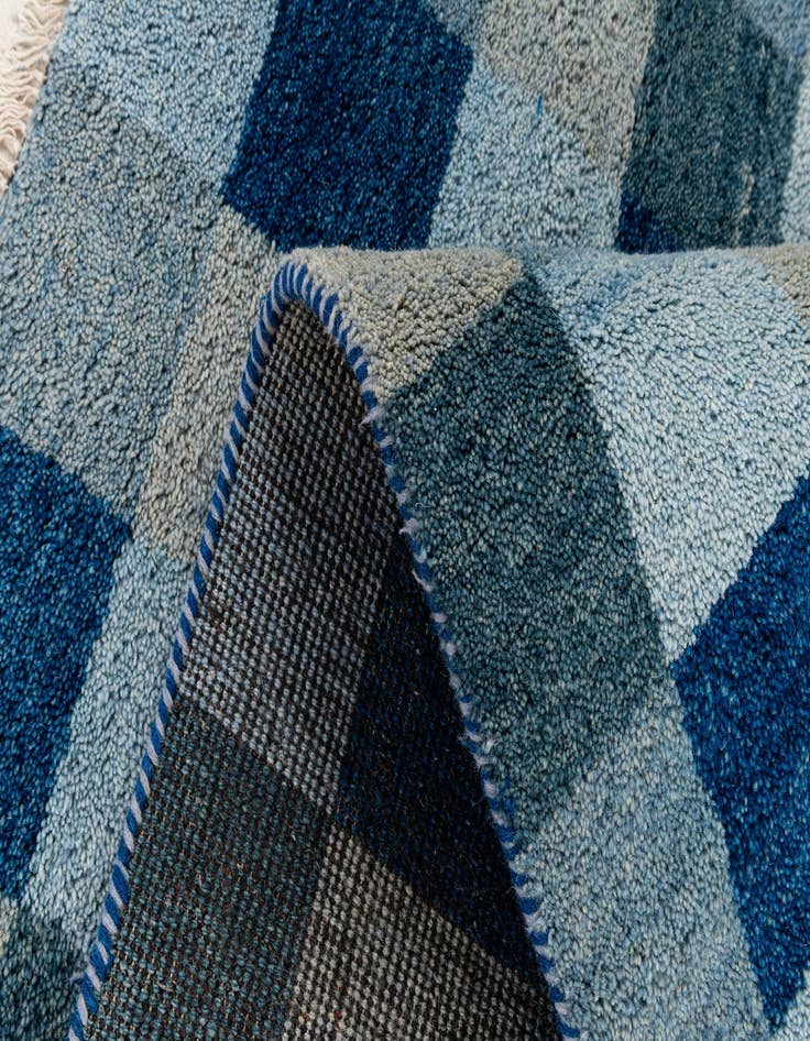 Detail image of  4' x 5' 11  Hand Knotted Gabbeh Wool Rug
