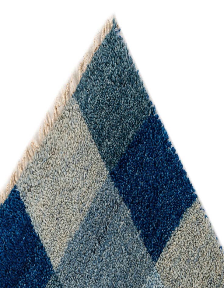 Detail image of  4' x 5' 11  Hand Knotted Gabbeh Wool Rug