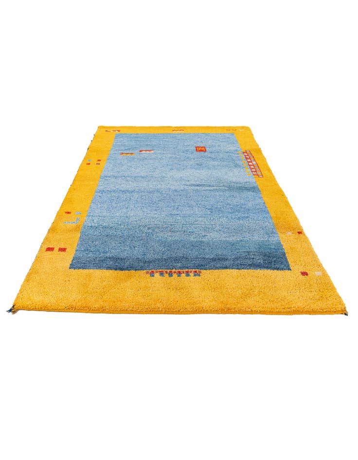 Detail image of 4' x 6' 1 Hand Knotted Gabbeh Wool Rug