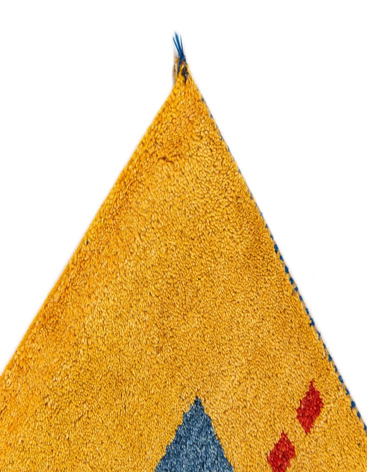 Detail image of 4' x 6' 1 Hand Knotted Gabbeh Wool Rug