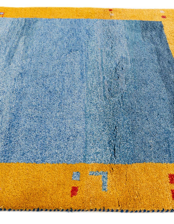 Detail image of 4' x 6' 1 Hand Knotted Gabbeh Wool Rug