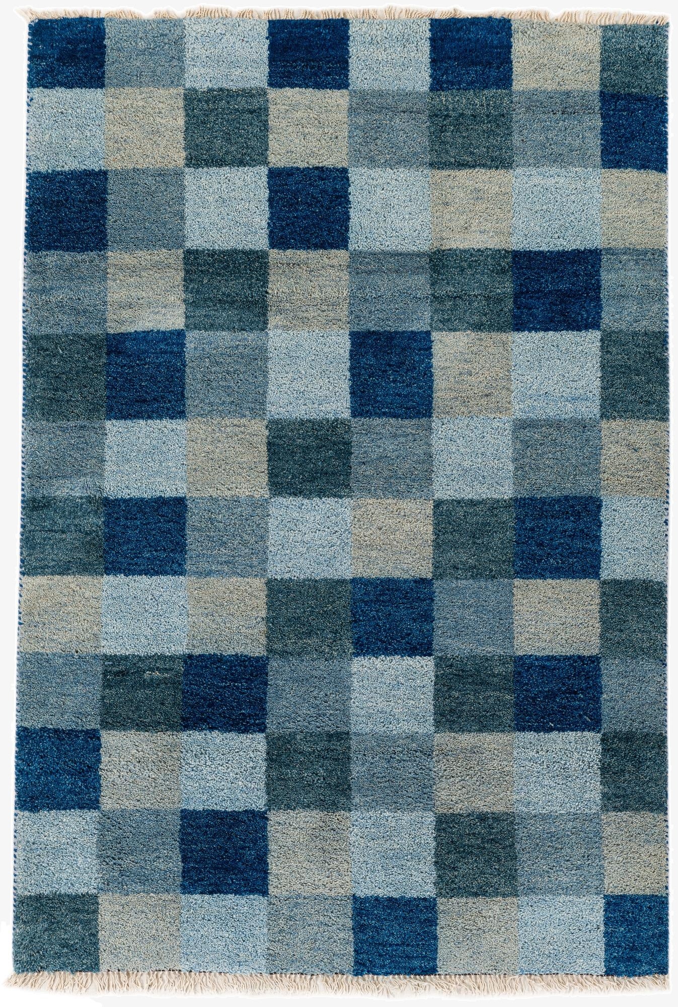  4' x 5' 11  Hand Knotted Gabbeh Wool Rug