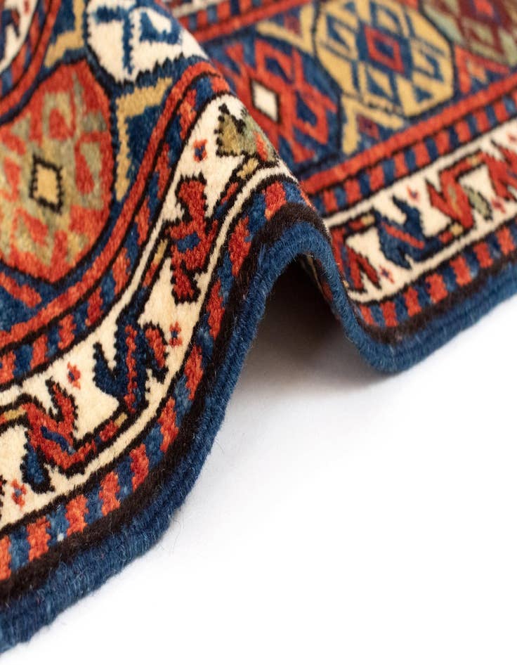 Detail image of 4' 2 x 5' 5 Hand Knotted Ghashghai Persian Rug