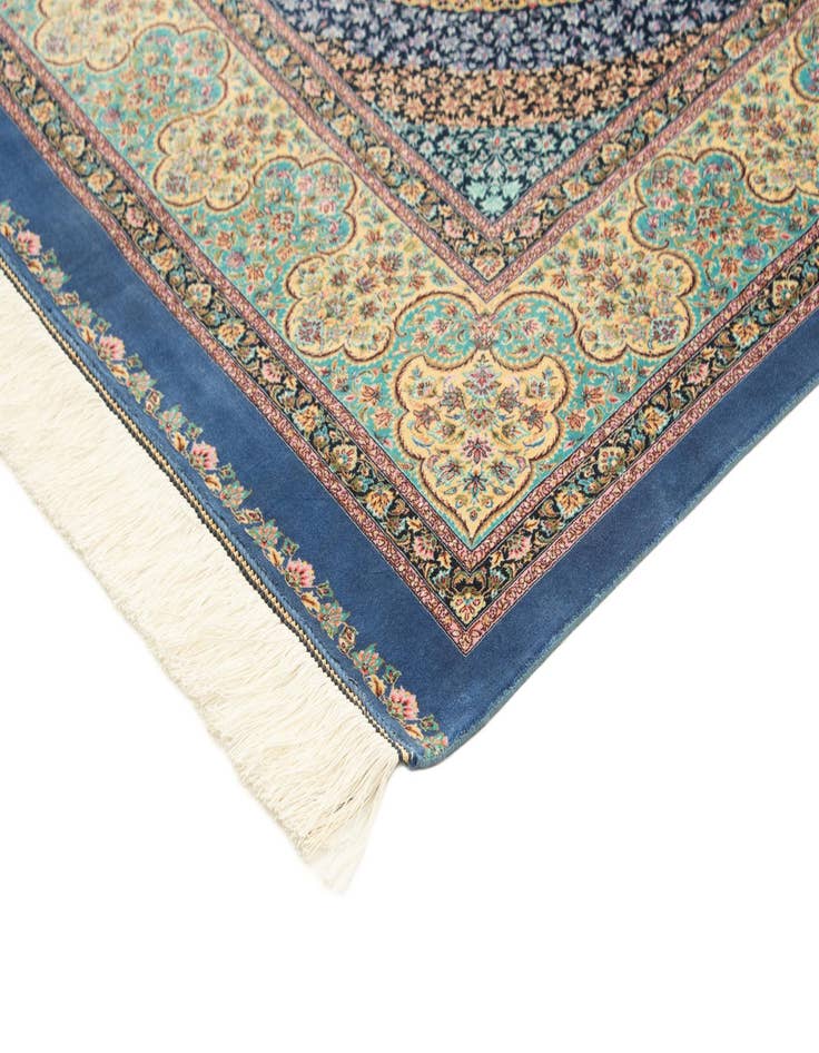 Detail image of  4' 9 x 7' 5 Ghom Design Rug