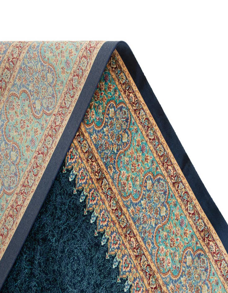 Detail image of  4' 9 x 7' 5 Ghom Design Rug