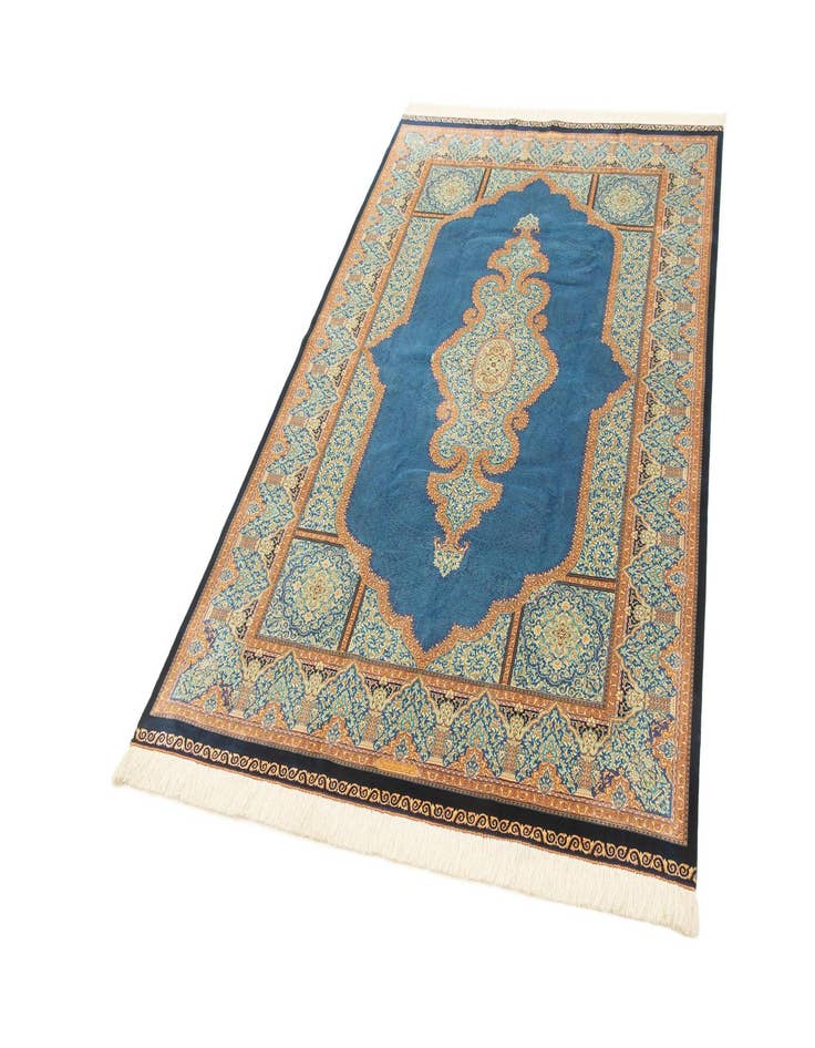 Detail image of  4' 9 x 7' 5 Ghom Design Rug