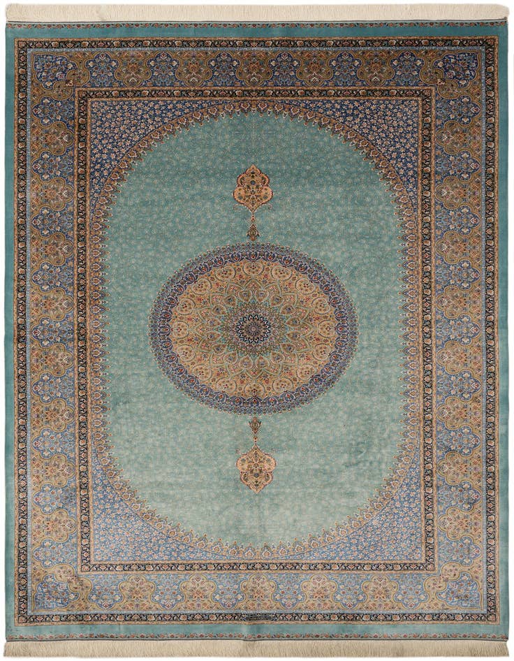 Detail image of  6' 6 x 9' 7 Ghom Design Rug