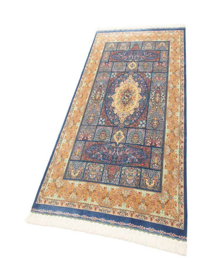 Detail image of  4' 10 x 7' 5 Ghom Design Rug