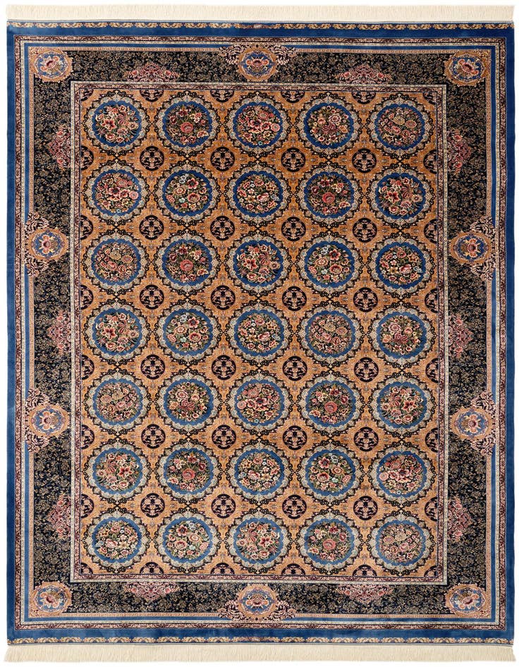 Detail image of  6' 6 x 9' 7 Ghom Design Rug